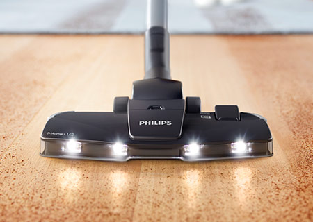 Ap&scaron;vieskite nematomas dulkes antgalio &bdquo;TriActive+&ldquo; LED lemputėmis