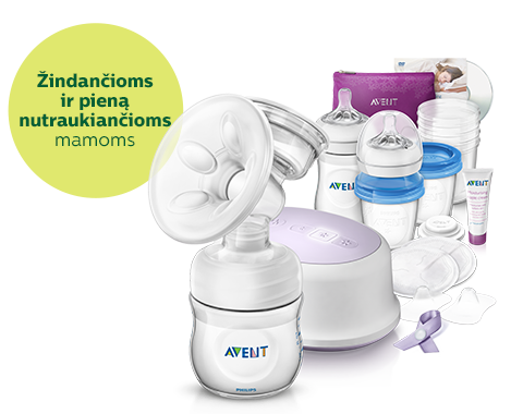 Būtiniausi daiktai maitinant krūtimi: pientraukis, buteliukas, laikymo priemonės i&scaron; &bdquo;Philips Avent&ldquo;