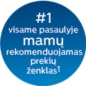 Labiausiai mamų rekomenduojamas prekių ženklas