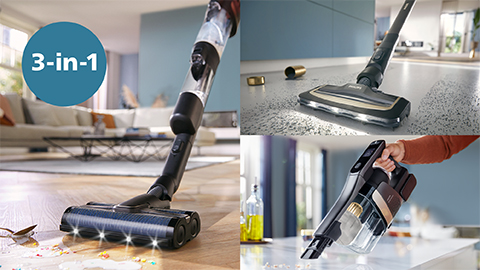 9000 serijos belaidis sauso ir drėgno valymo siurblys &bdquo;AquaTrio&ldquo; valo jūsų namus