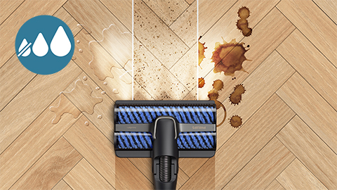 9000 serijos belaidis sauso ir drėgno valymo siurblys &bdquo;AquaTrio&ldquo; valo trimis valymo režimais