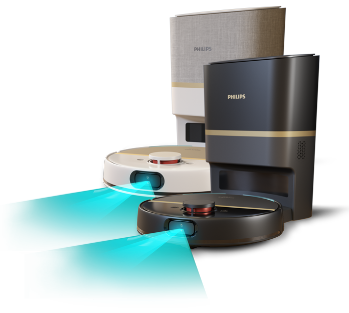 &Scaron;lapiai ir sausai valančio roboto &bdquo;Philips 7000 Series Aqua&ldquo; miniatiūra