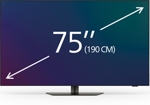 75-77 colių televizoriai