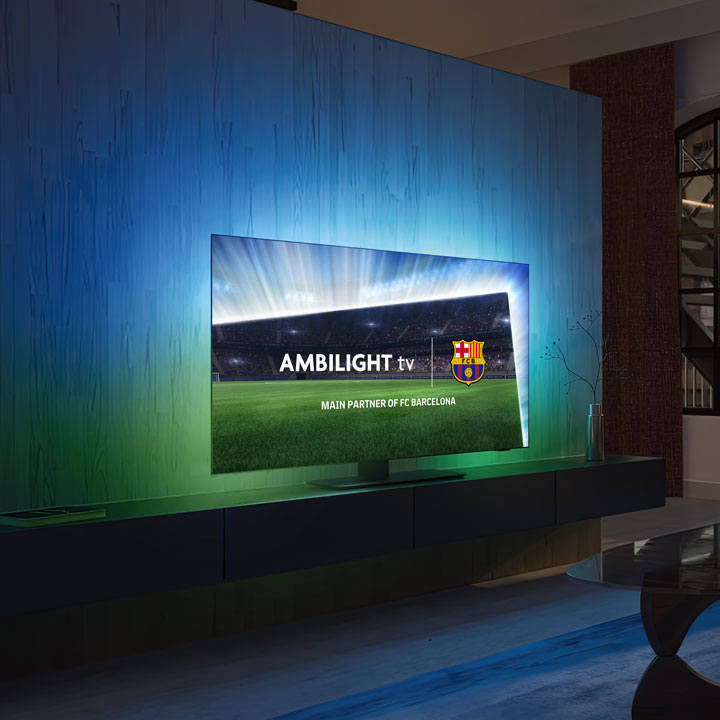 &bdquo;FC Barcelona&ldquo; rungtynės per &bdquo;Ambilight&ldquo; televizorius