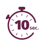 vos per 10 sekundžių
