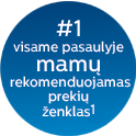 Labiausiai mamų rekomenduojamas prekių ženklas